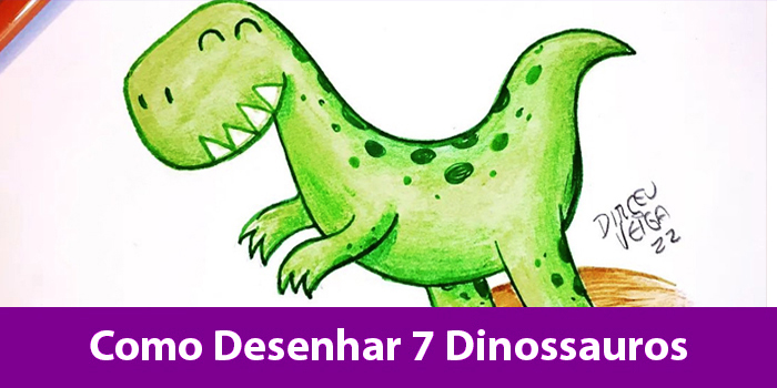 Como desenhar DINOSSAUROS - Como desenhar - Desenho para crianças 