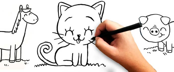 Animais para desenhar  Desenhos para desenhar