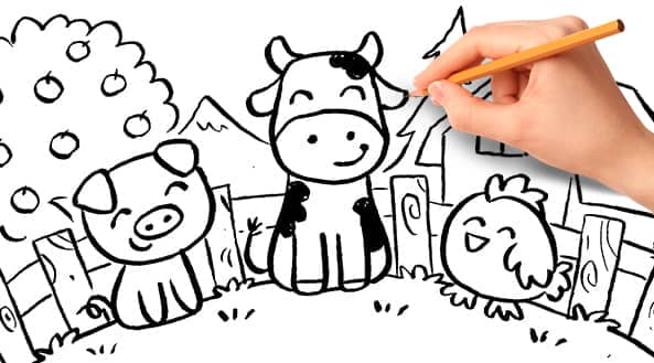 Como Desenhar Animais - Curso de Desenho para Crianças